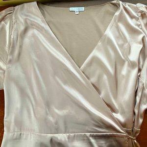 Baltic Born Krystal Satin Wrap Gown